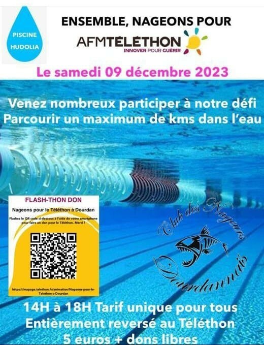 Nagez pour le TELETHON - Club des nageurs Dourdannais