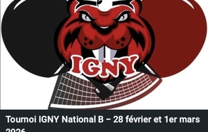 Tournoi Igny 28 février/1er mars